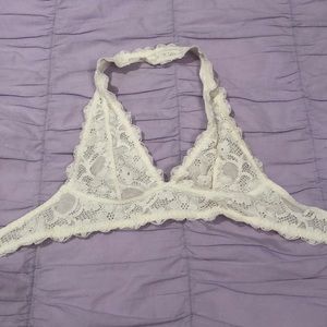 FREE PEOPLE ivory lace bralette